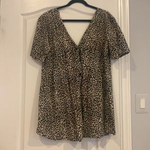 Princess Polly “Motel Rocks” Crosena Swing Dress Animal Print